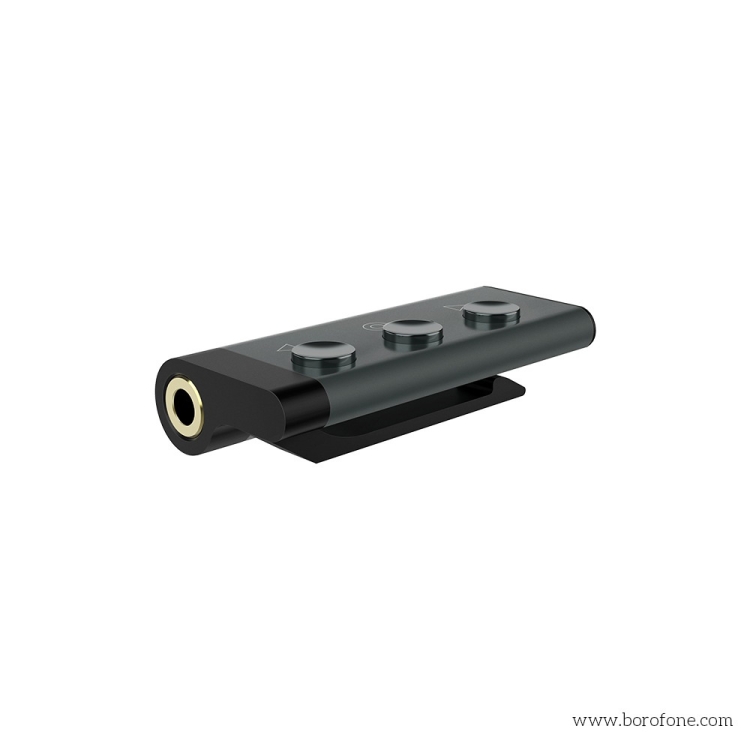 Borofone BE17 Lavalier 3.5mm Bluetooth Wireless Receiver Call Music Adapter with Mic Borofone BE17 Lavalier 3.5mm Bluetooth Wireless Receiver Call Music Adapter with Mic