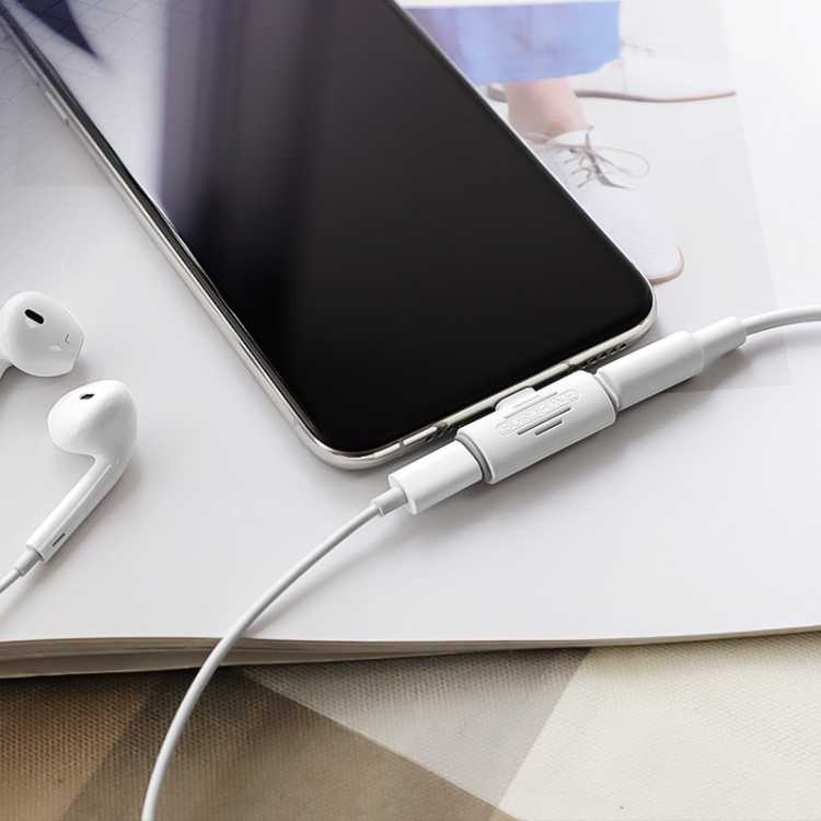 Borofone BV6 Dual 8 Pins to 8 Pin Charging & Music Digital Audio Mini Converter Borofone BV6 Dual 8 Pins to 8 Pin Charging & Music Digital Audio Mini Converter