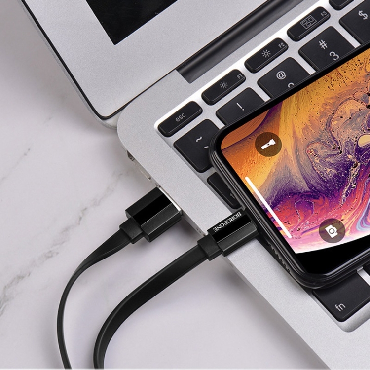 Borofone BU8 1.2m 8 Pin to USB Charging & Data Cable (Black) Borofone BU8 1.2m 8 Pin to USB Charging & Data Cable (Black)