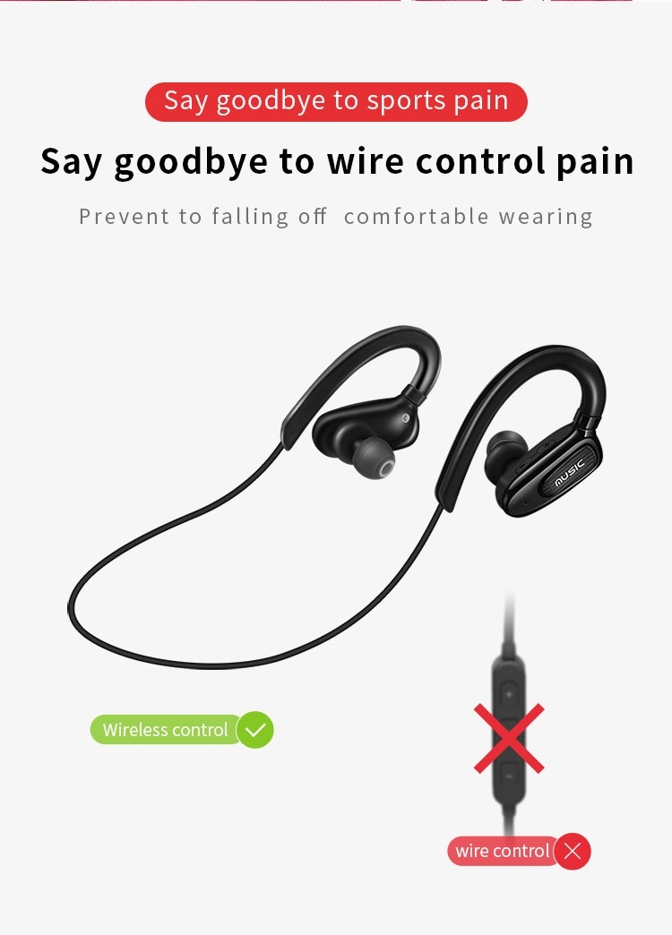 Moloke S5 Hanging Neck Sports Wireless Control Bluetooth Earphone Waterproof Anti-sweat Stereo Sound Headset (Black) Moloke S5 Hanging Neck Sports Wireless Control Bluetooth Earphone Waterproof Anti-sweat Stereo Sound Headset (Black)