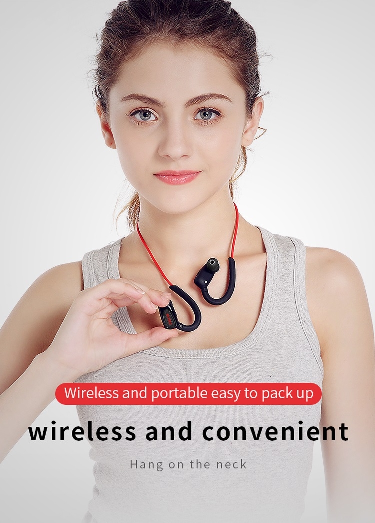 Moloke S5 Hanging Neck Sports Wireless Control Bluetooth Earphone Waterproof Anti-sweat Stereo Sound Headset (Black) Moloke S5 Hanging Neck Sports Wireless Control Bluetooth Earphone Waterproof Anti-sweat Stereo Sound Headset (Black)