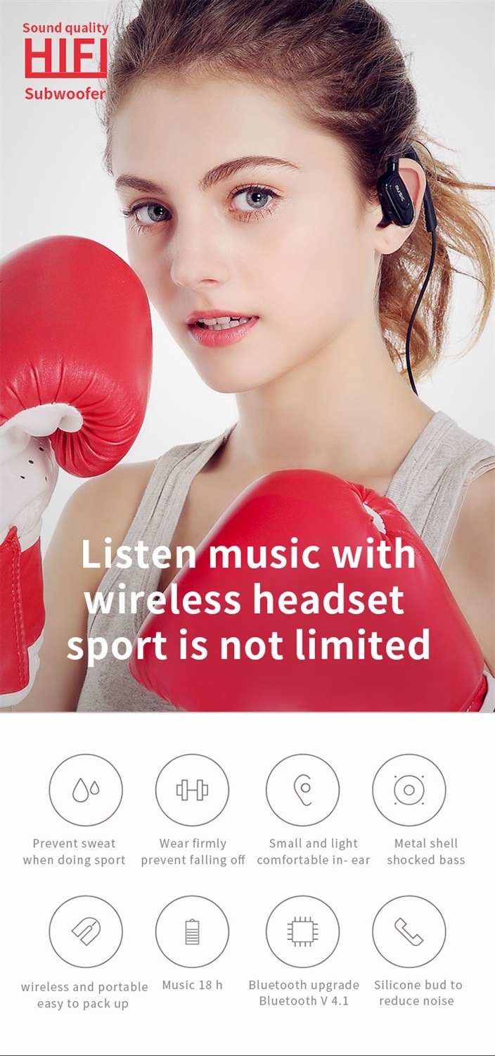 Moloke S5 Hanging Neck Sports Wireless Control Bluetooth Earphone Waterproof Anti-sweat Stereo Sound Headset (Black) Moloke S5 Hanging Neck Sports Wireless Control Bluetooth Earphone Waterproof Anti-sweat Stereo Sound Headset (Black)