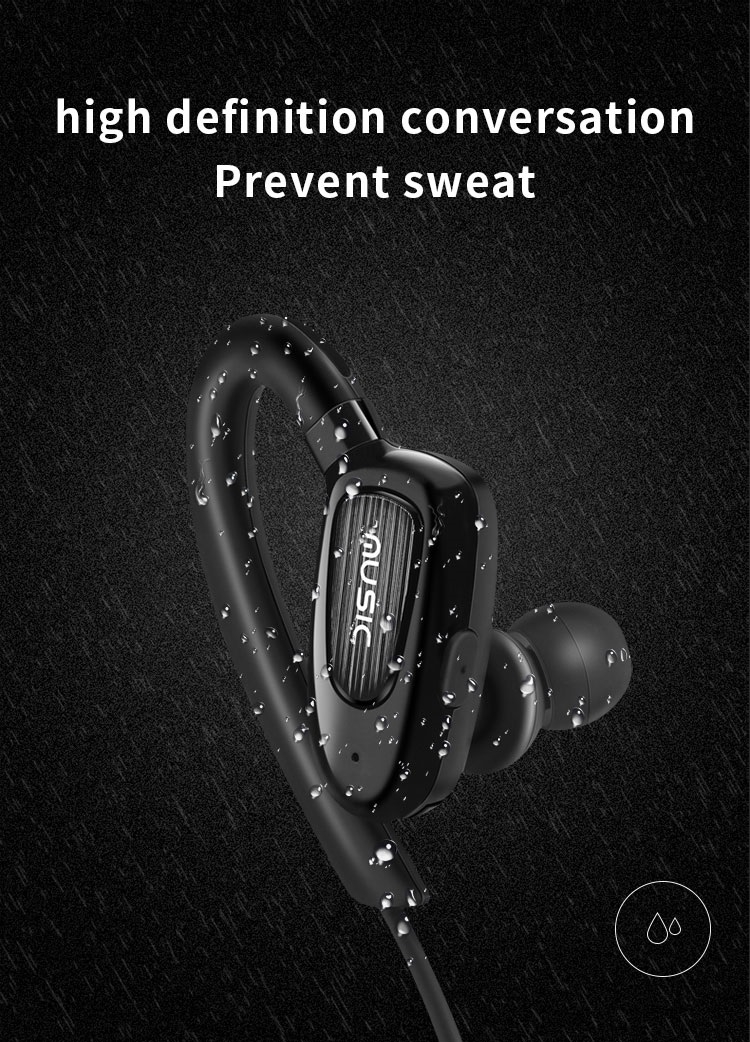 Moloke S5 Hanging Neck Sports Wireless Control Bluetooth Earphone Waterproof Anti-sweat Stereo Sound Headset (Black) Moloke S5 Hanging Neck Sports Wireless Control Bluetooth Earphone Waterproof Anti-sweat Stereo Sound Headset (Black)