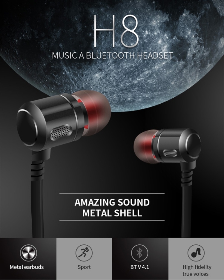 Moloke S8 Hanging Neck In-Ear Sports Bluetooth Earphone Waterproof Anti-sweat Stereo Sound Headset (Gold) Moloke S8 Hanging Neck In-Ear Sports Bluetooth Earphone Waterproof Anti-sweat Stereo Sound Headset (Gold)