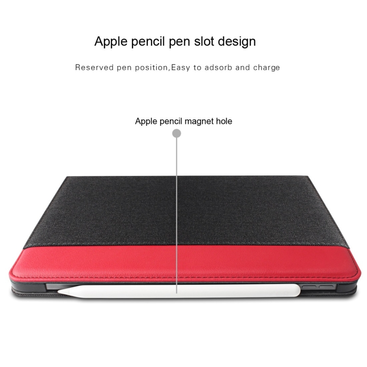 ?tui en cuir PU pour PC + toile de s?rie britannique Mutural pour iPad Pro 11 pouces (2018), avec support et fente pour stylo - 5