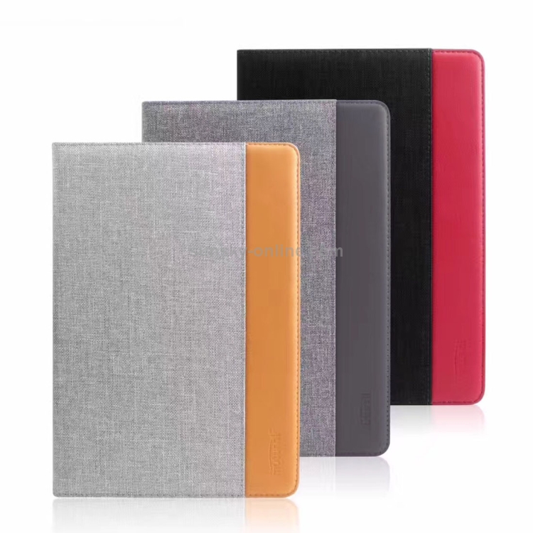 Mutural British Series Color Matching PC + Canvas PU Leather Case for iPad Pro 10.5 inch, with Holder & Sleep / Wake-up Function Mutural British Series Color Matching PC + Canvas PU Leather Case for iPad Pro 10.5 inch, with Holder & Sleep / Wake-up Function