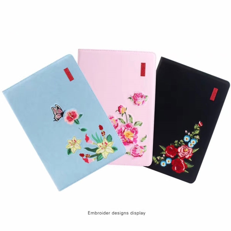 Mutural Embroidery Series Flower Pattern PC + PU Leather Case for iPad Pro 10.5 inch, with Holder & & Sleep / Wake-up Function (Blue) Mutural Embroidery Series Flower Pattern PC + PU Leather Case for iPad Pro 10.5 inch, with Holder & & Sleep / Wake-up Function (Blue)