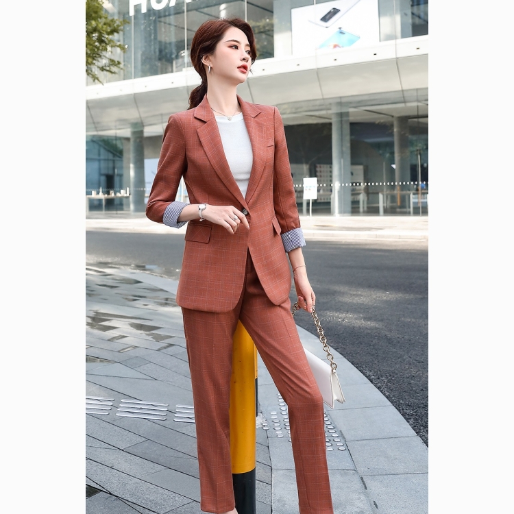 Business Wear Fashion Casual Suit Work Clothes Suit, Style: Coat +