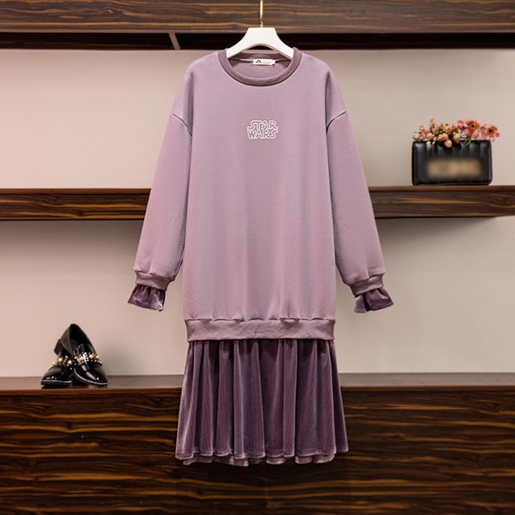 light purple sweater dress
