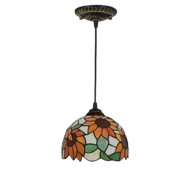 sunflower pendant light