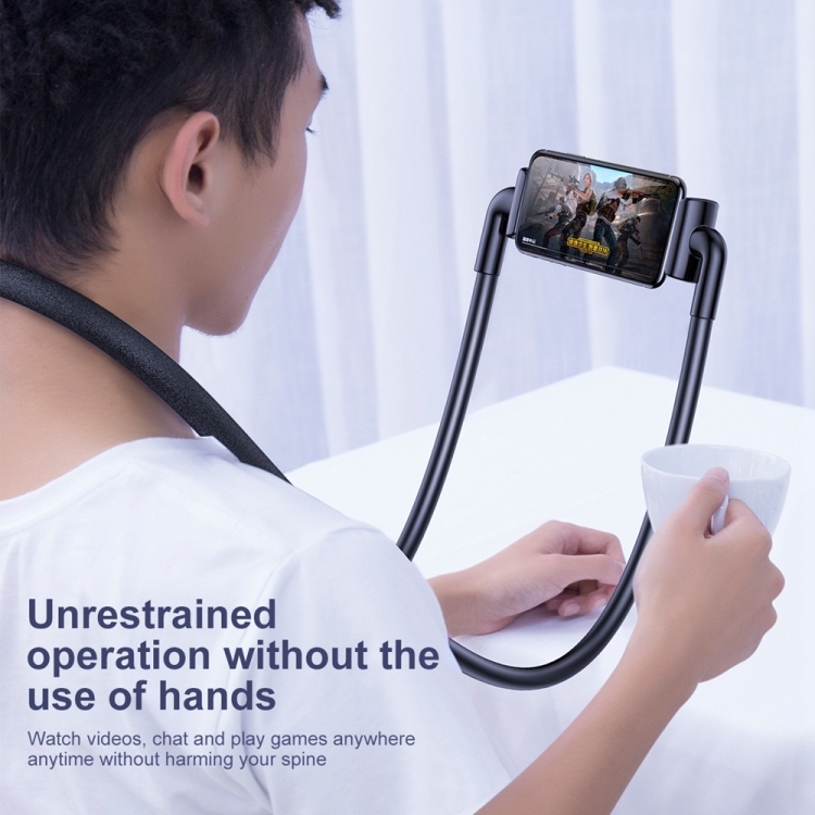 Baseus SUJG-ALR01 Neck Mounted Flexible Lazy Phone Bracket for 4-10 inch Mobile Phones