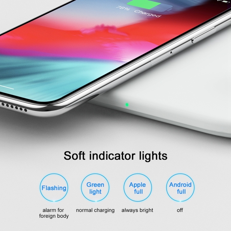 Baseus WX2IN1-02 2 in 1 10W Qi Standard Smart Wireless Charger