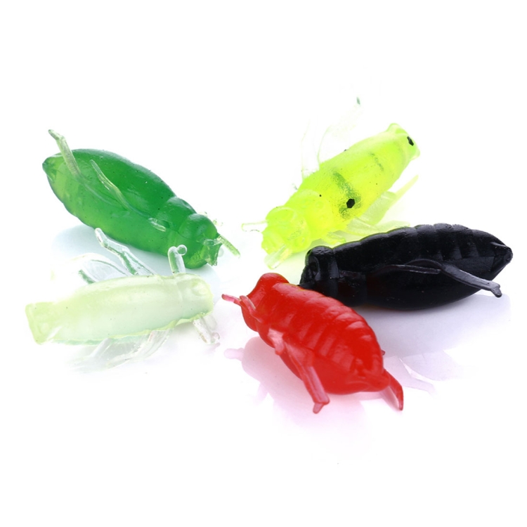 HENGJIA SO104 50 PCS 2.5cm/0.6g Insect Cricket Shaped Carp