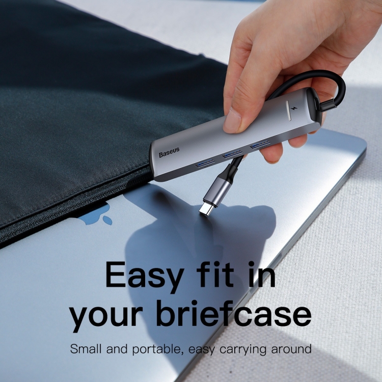 Baseus CAHUB-J0G Mechanical Eye 6 in 1 HDMI / USB 3.0 x 3 /RJ45 / PD to USB-C / Type-C Smart HUB Docking Station - 7