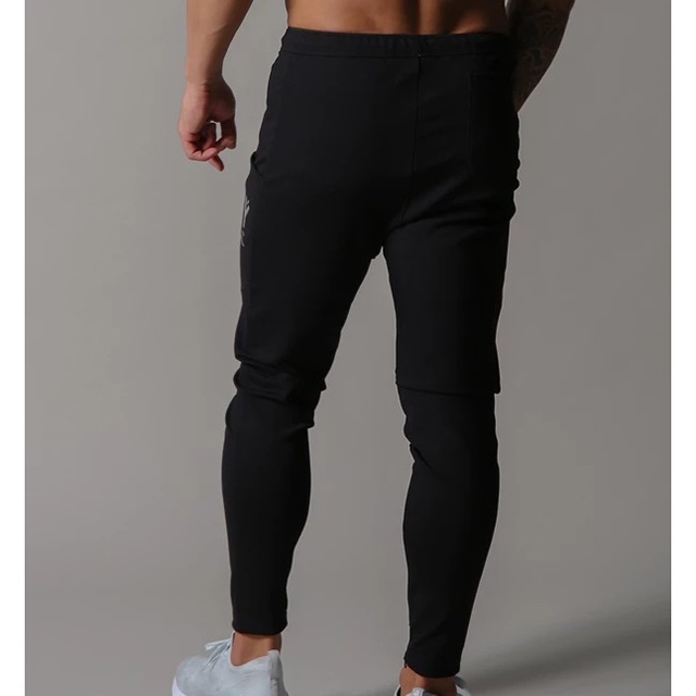 LYFT Stretch Slim Sports Trousers Sweatpants For Men (Color:Black