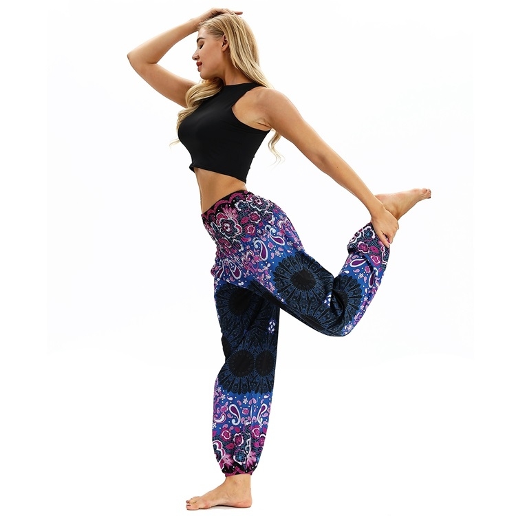 Women printed sports loose yoga pants (Color:Free Size Size:YCI010),  snatcher