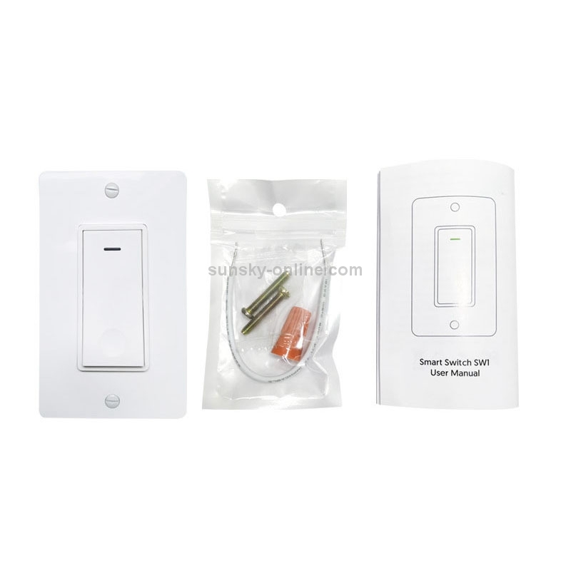 120 Type WiFi Smart Wall Touch Switch, US Plug(White)