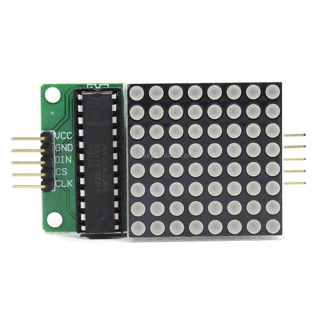 MAX7219 New Red Dot Matrix Module Support Common Cathode Drive with 5-Dupont Lines for Arduino