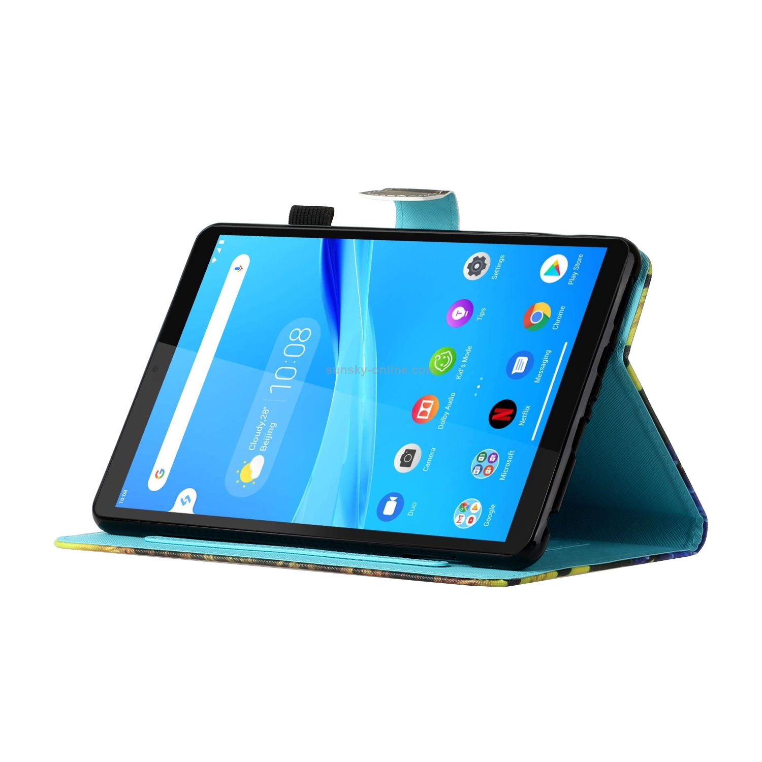 15% OFF by SUNSKY COUPON CODE: EDA004743705 for For Lenovo Tab M10 Plus 10.6 Gen 3rd Silicone Hybrid PC Tablet Case with Shoulder Strap(Light Blue PC)