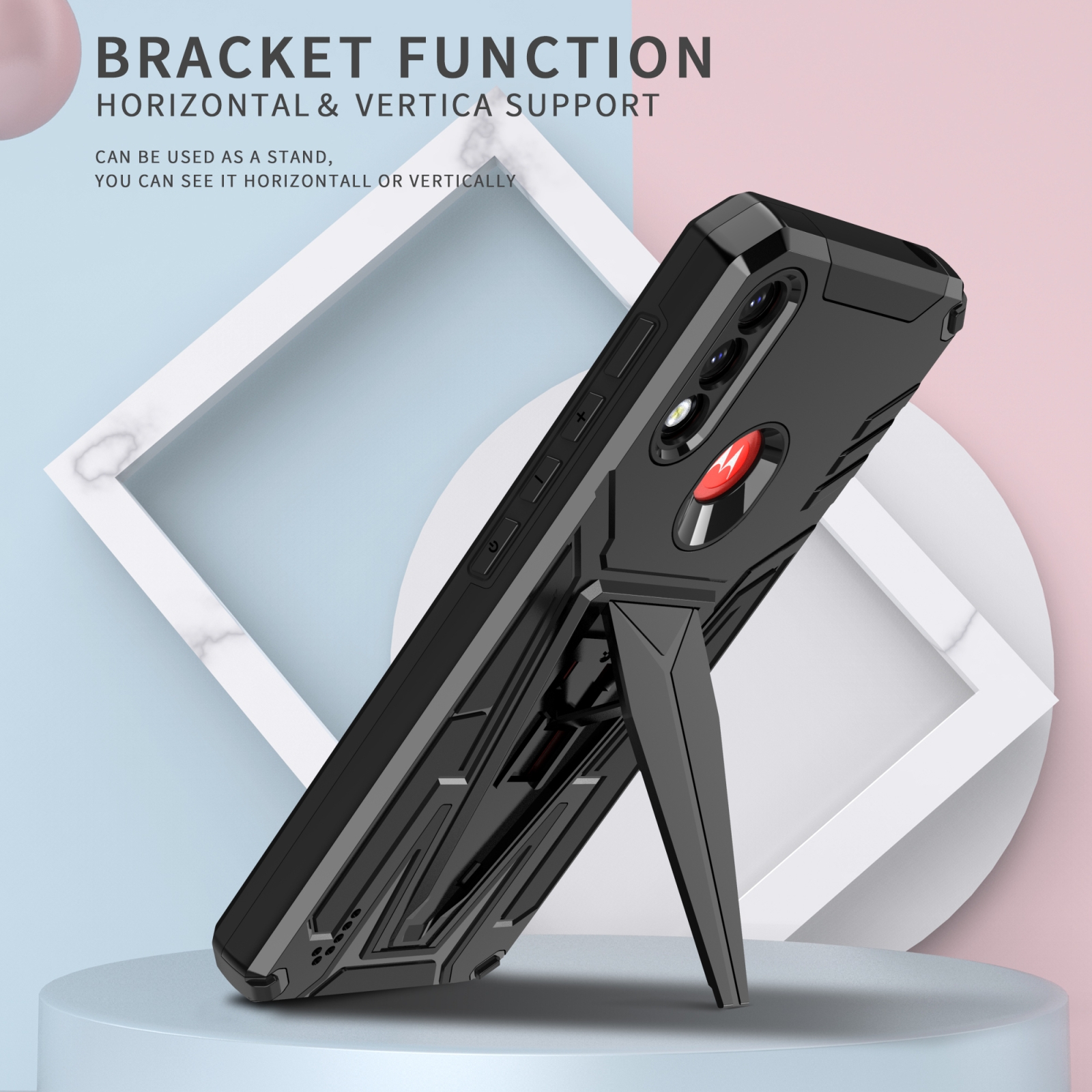 SUNSKY - สำหรับ Motorola Moto G / E7 พลังงาน 2021 Super V Armor PC ...