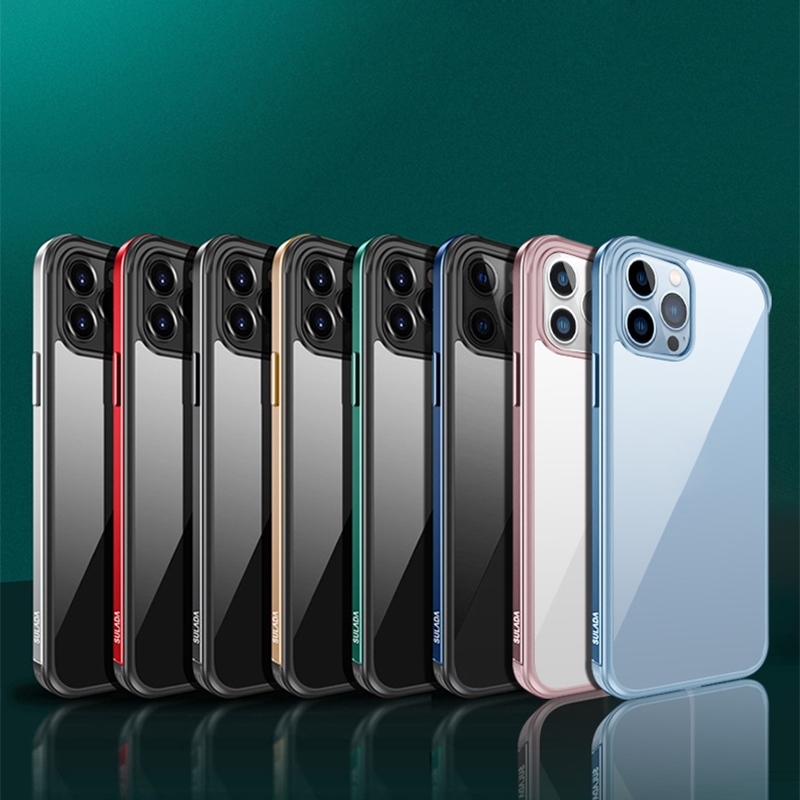 15% OFF by SUNSKY COUPON CODE: EDA0055559 for For iPhone 15 Pro Max SULADA Metal Frame + Nano Glass + TPU Phone Case(Black)