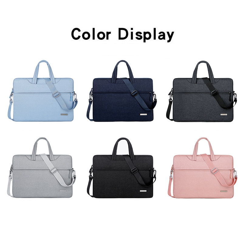 Handbag Laptop Bag Inner Bag with Shoulder Strap, Size:12 inch(Dark Grey)