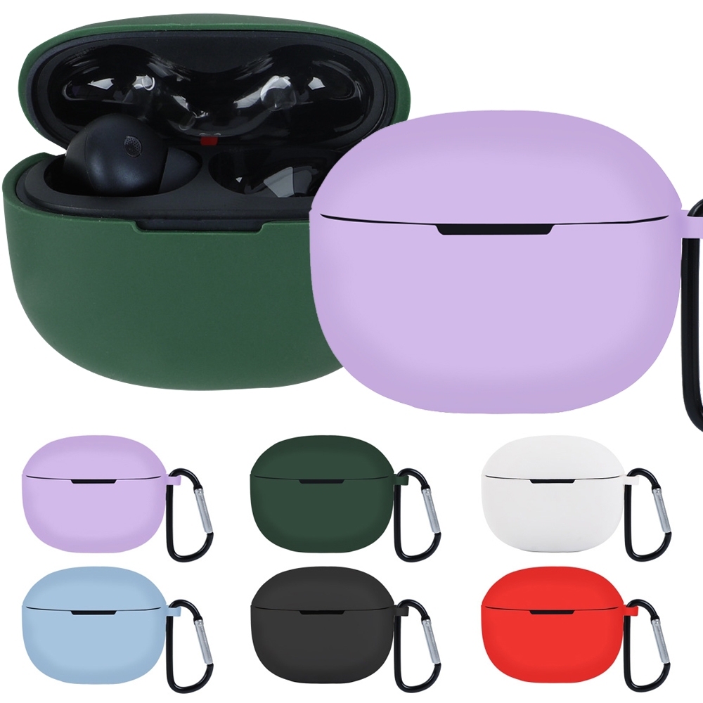 Earphone Silicone Protective Case for Xiaomi Redmi Buds 3(Purple)