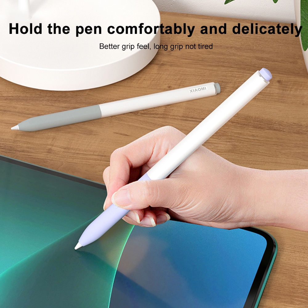 For Xiaomi Stylus Pen 2 Jelly Style Translucent Silicone Protective Pen Case(Grey)