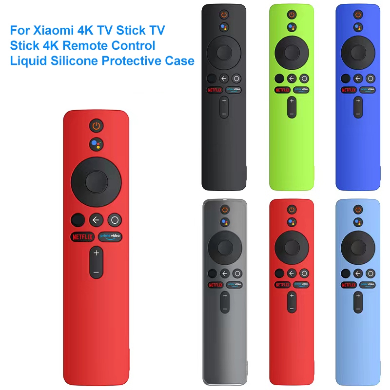 For Xiaomi 4K TV Stick Remote Control Liquid Silicone Protective Case(Red)