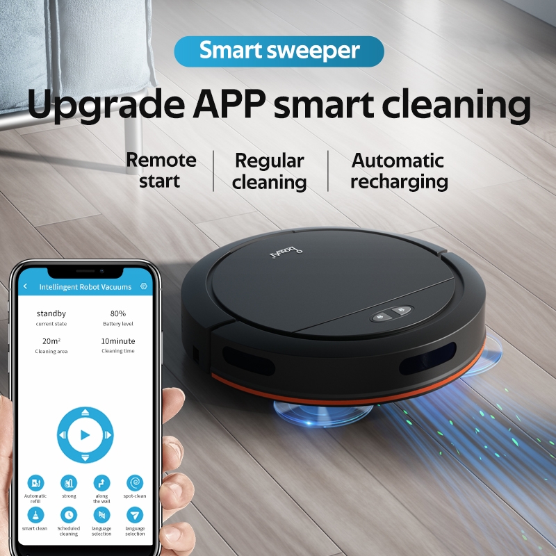 OB16 Mini Vacuum Cleaner Intelligent Sweeping Robot(Black)