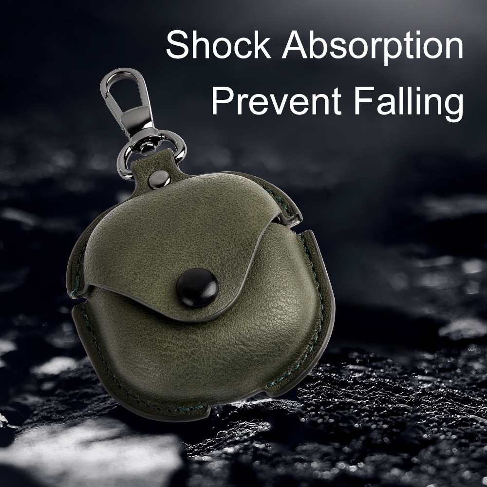 For Samsung Galaxy Buds Live / Pro Leather TWS Earphone Protective Case with Hook(Red)