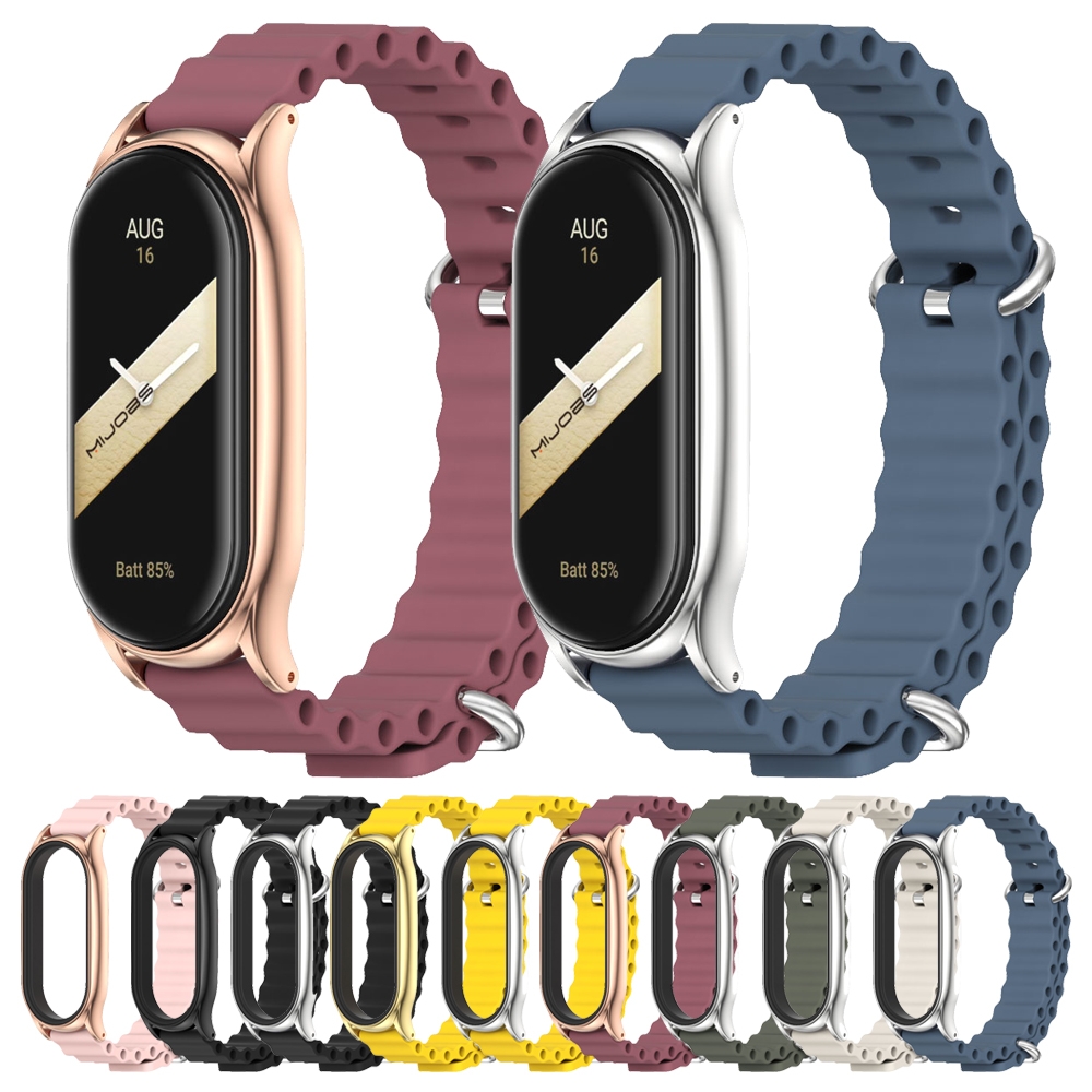 SUNSKY - สำหรับ Xiaomi Mi Band 8 Mijobs Plus Case Marine ซิลิโคนสาย ...