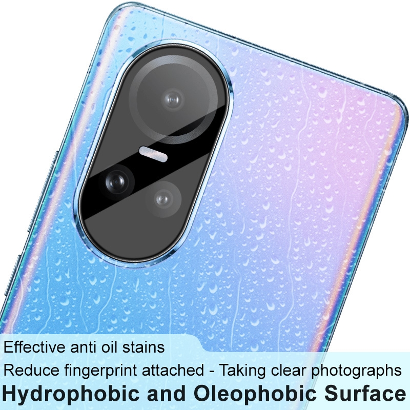 For OPPO Reno10 5G Global / Reno10 Pro 5G Global imak High Definition Integrated Glass Lens Film Black Version