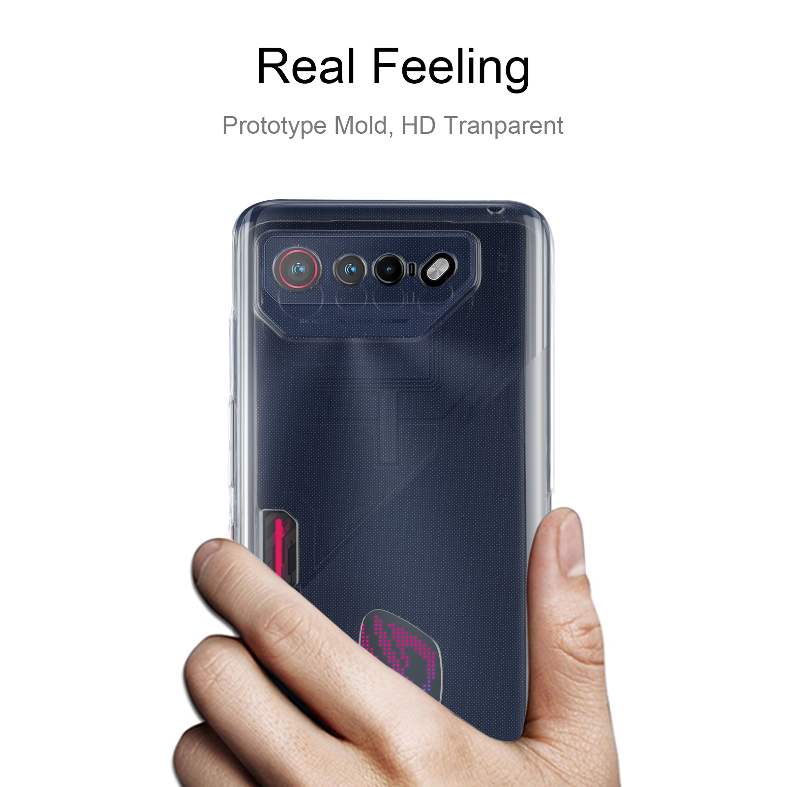 For Asus ROG Phone 7 Ultra-thin Transparent TPU Phone Case