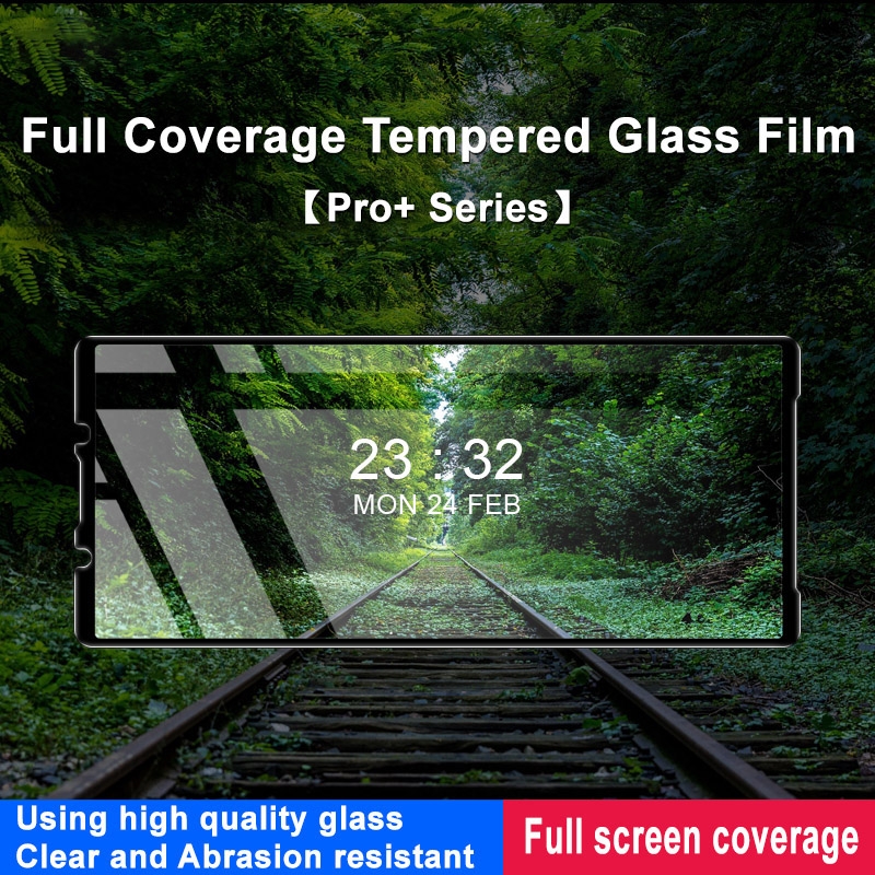 For Sony Xperia 5 V imak 9H Surface Hardness Full Screen Tempered Glass Film Pro+ Series