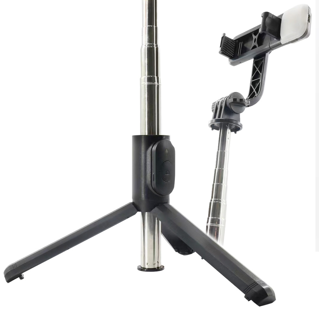 Q07 Bluetooth Selfie Stick Multifunctional Live Broadcast Tripod Without Light(Black)