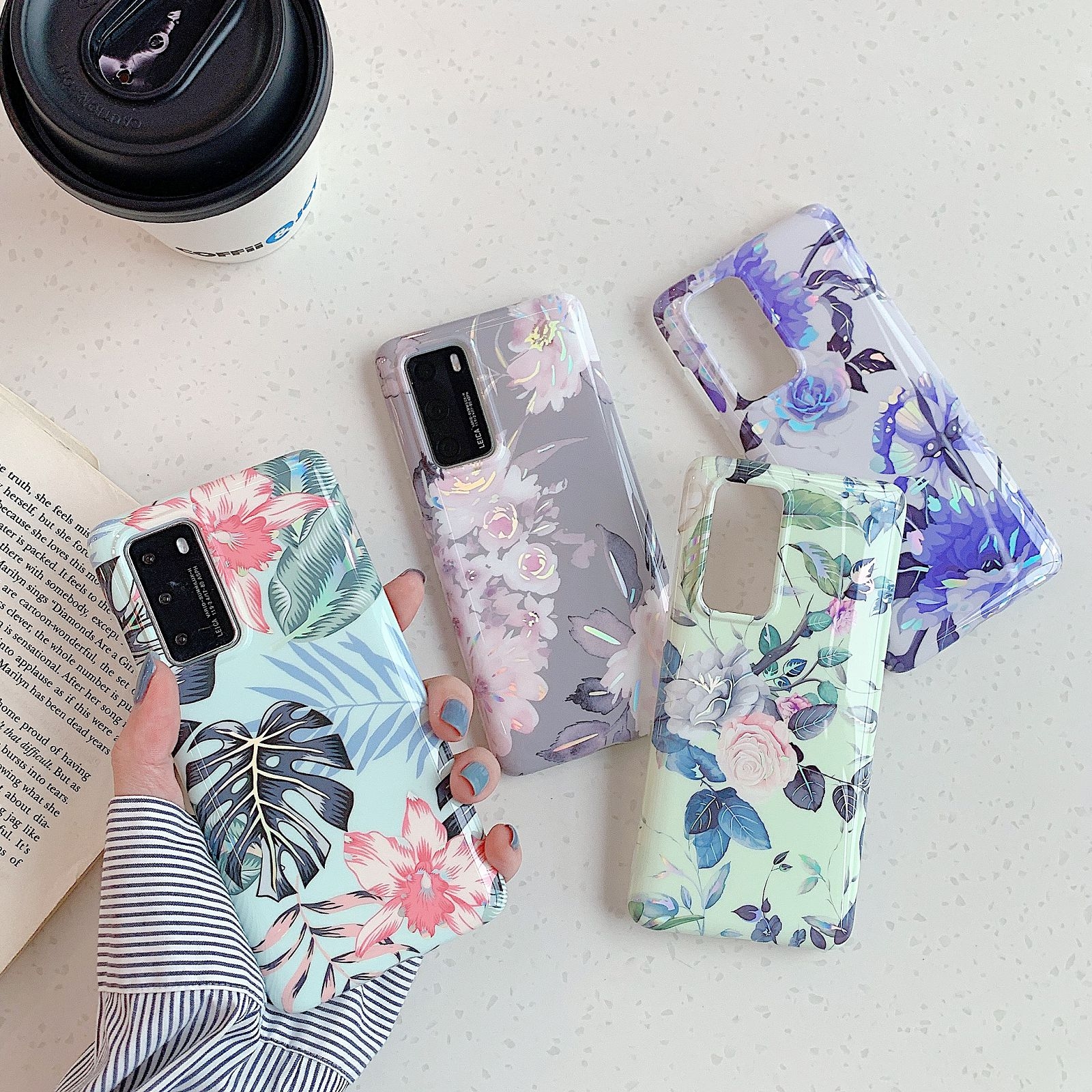 15% OFF by SUNSKY COUPON CODE: EDA0056604 for For Huawei Mate 60 Pro Colored Drawing Pattern Plain Weave Leather Phone Case(Baby Panda)