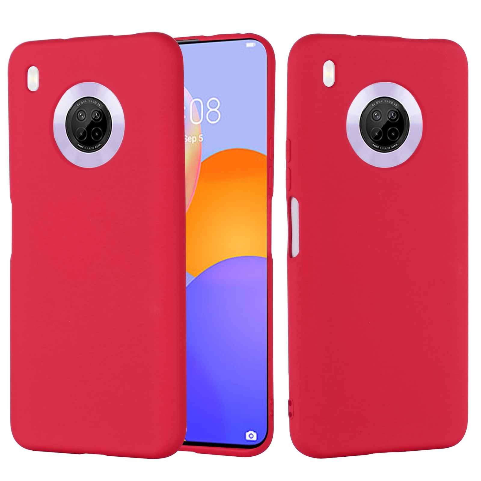 15% OFF by SUNSKY COUPON CODE: EDA004494002 for Pure Color Liquid Silicone Shockproof Phone Case for vivo Y75 5G / Y55 5G / T1 5G Indian / Y33s 5G / Y30 5G / Y55s 5G(Red)