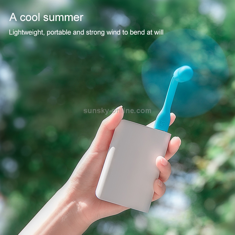 SUNSKY Original Xiaomi Mijia Portable Mini Mute USB Electric Fan สขาว