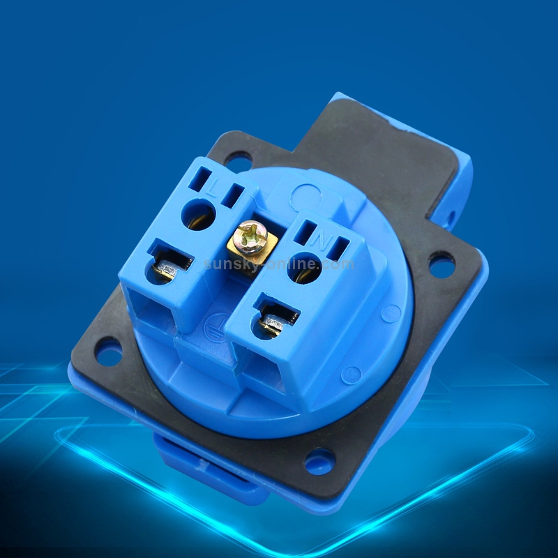 Outdoor IP44 Waterproof Socket with Cover, EU Plug