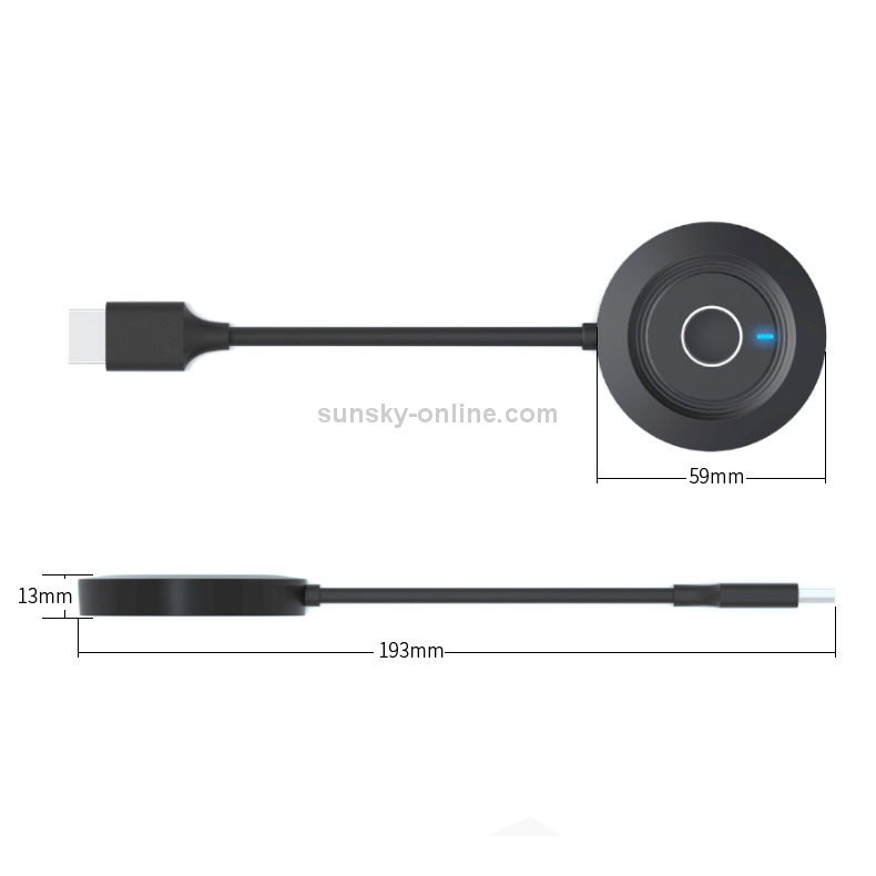 AnyCast R8 2.4G Wireless WiFi Display Dongle Receiver 1080P HDMI TV Stick for Google Chromecast