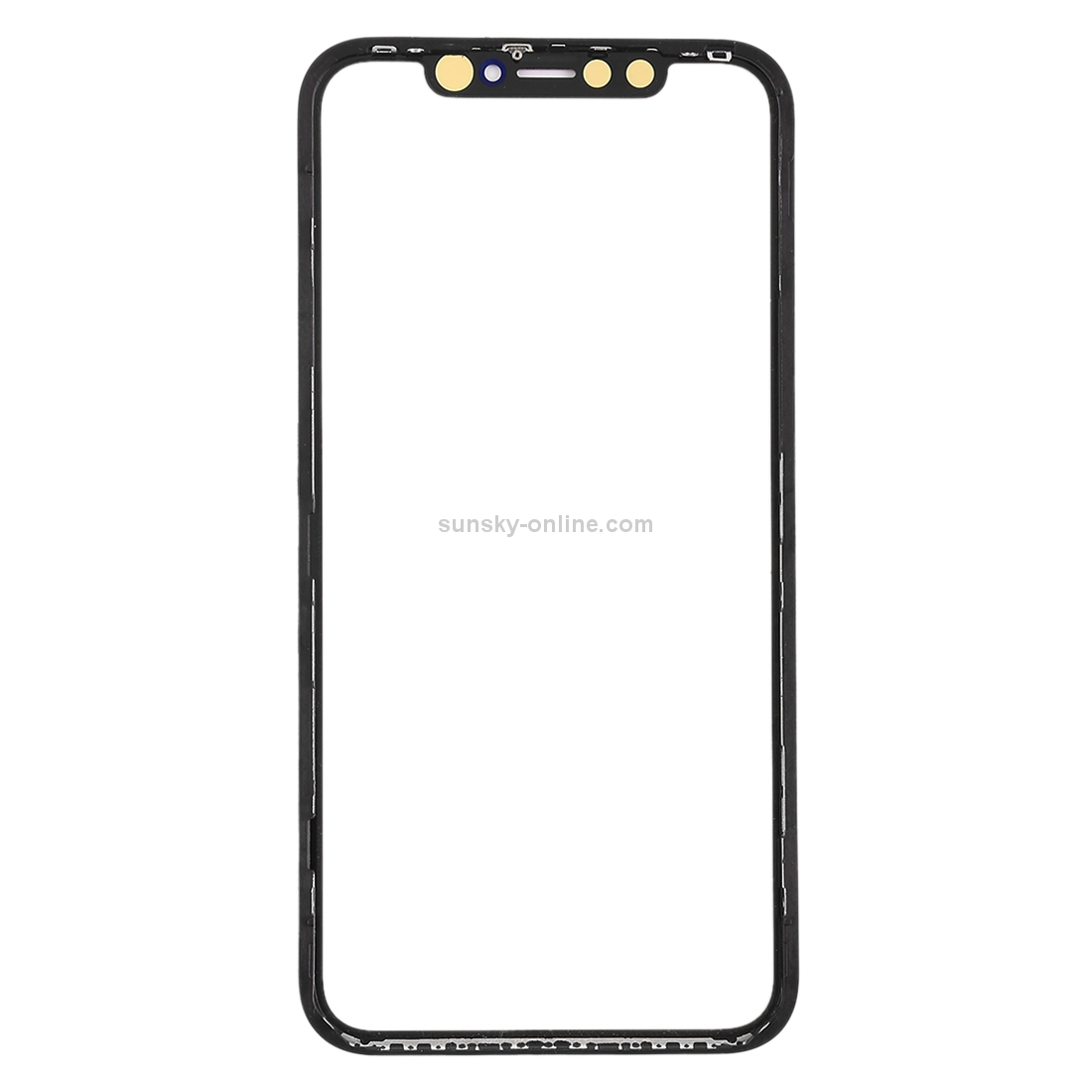 Display Glas F IPhone 8 Frontglas LCD Scheibe Schwarz Reparaturset