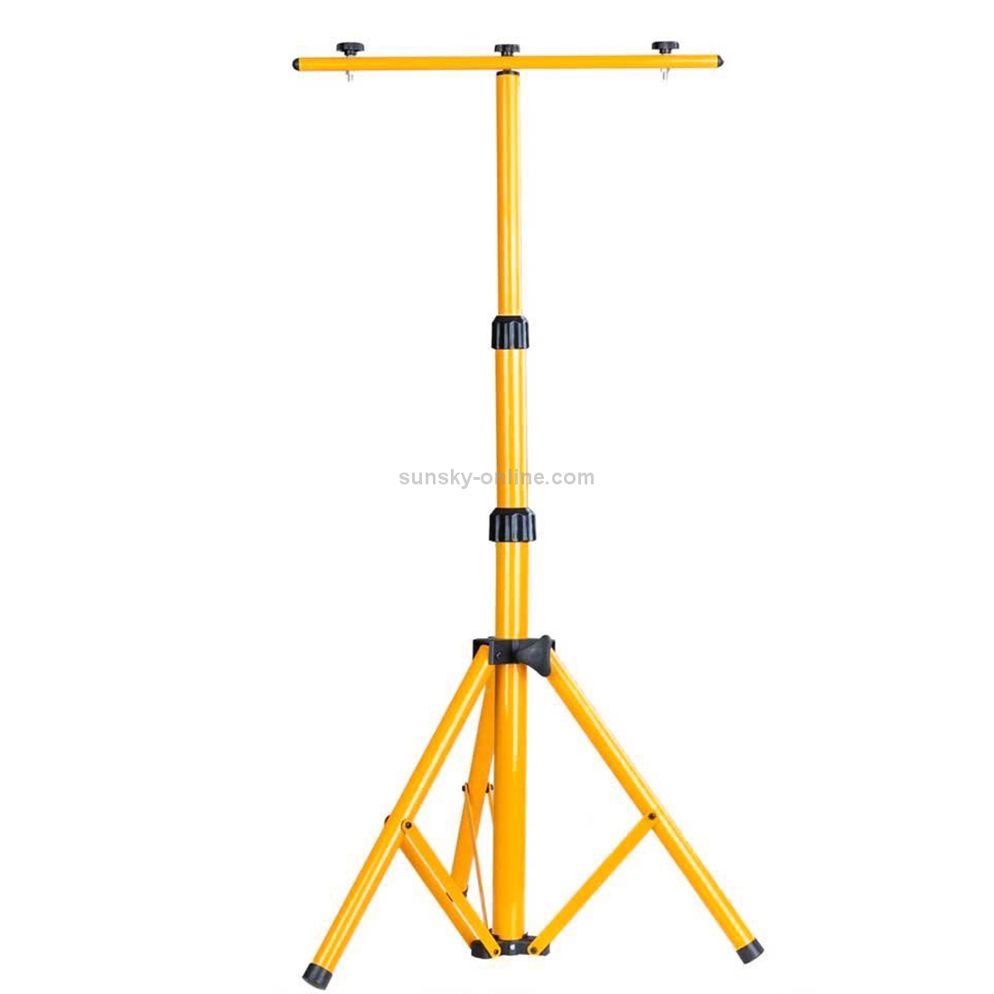 LED Flood Light Lamp Work Emergency Lamp Tripod Stand, LED Flood Light Not Included, Adjustable Maximum Height: about 150cm(Yellow)