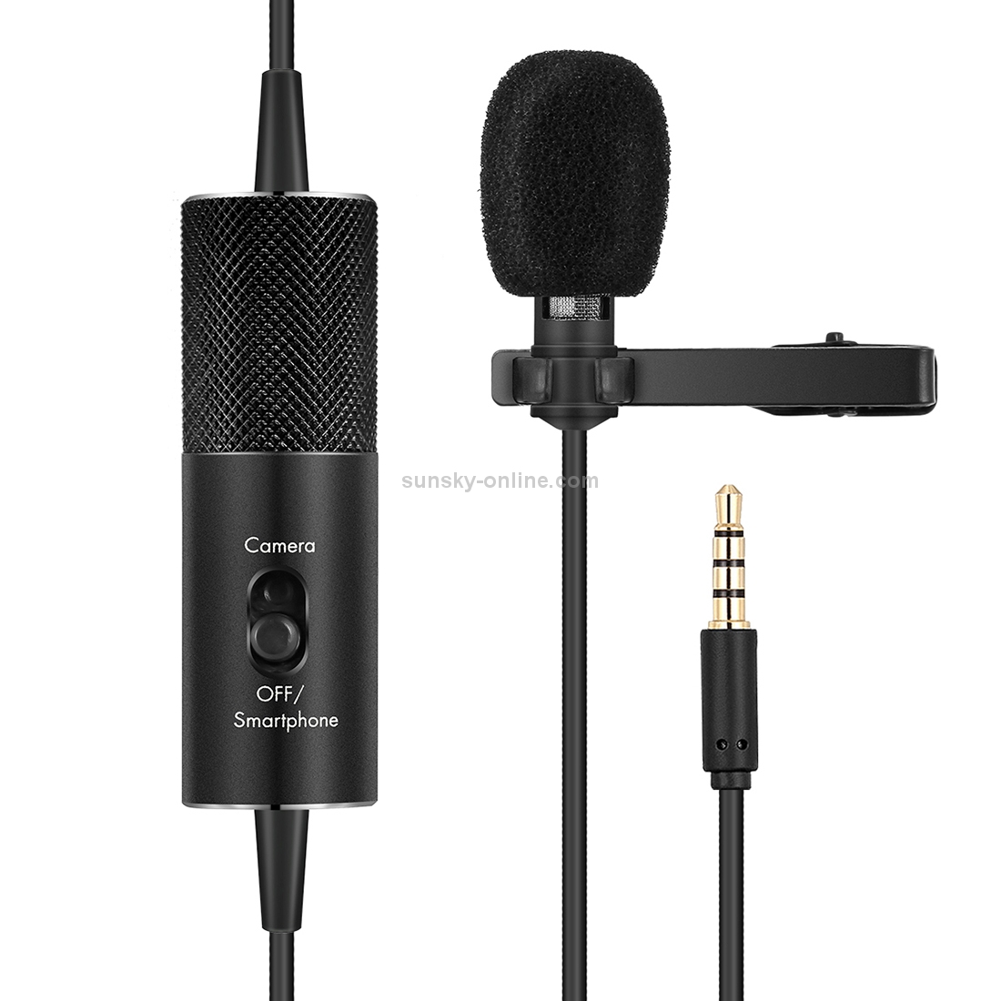 Yanmai R955S Professional Clip-on Lapel Mic Lavalier Omni-directional Condenser Microphone, For Live Broadcast, Show, KTV, etc 