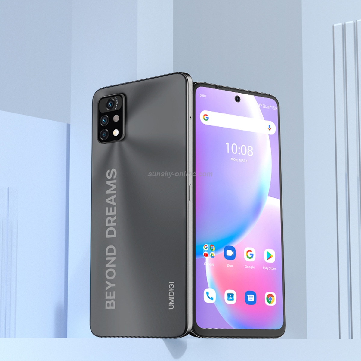 SUNSKY - UMIDIGI A11 Pro Max, бесконтактный инфракрасный термометр, 8 ГБ +  128 ГБ, Тройные задние камеры, батарея 5150 мАч, идентификация лица и  боковая идентификация отпечатков пальцев, 6,8-дюймовый Android 11 Mediatek  Helio