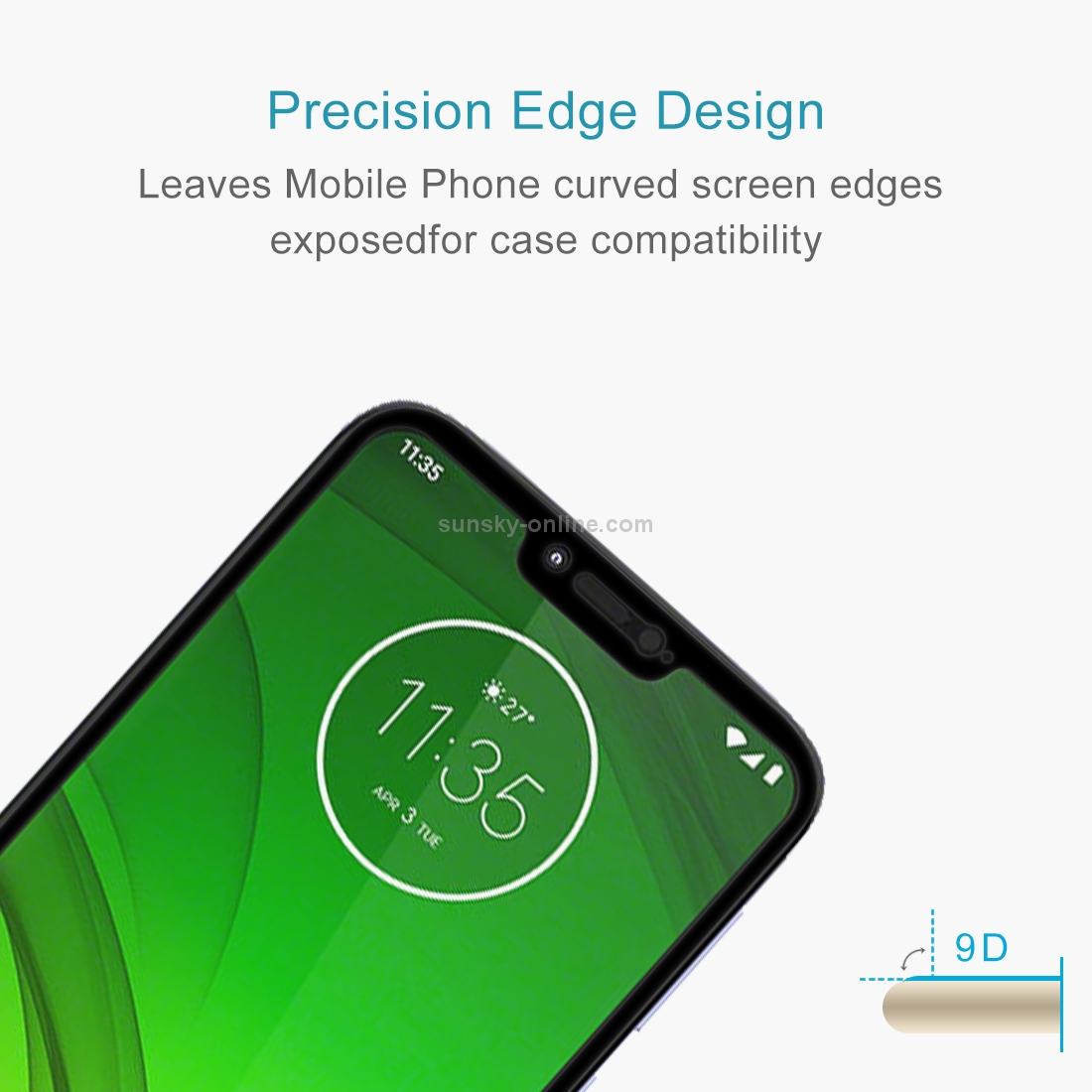 9H 9D Full Screen Tempered Glass Screen Protector for Motorola Moto G7 Power