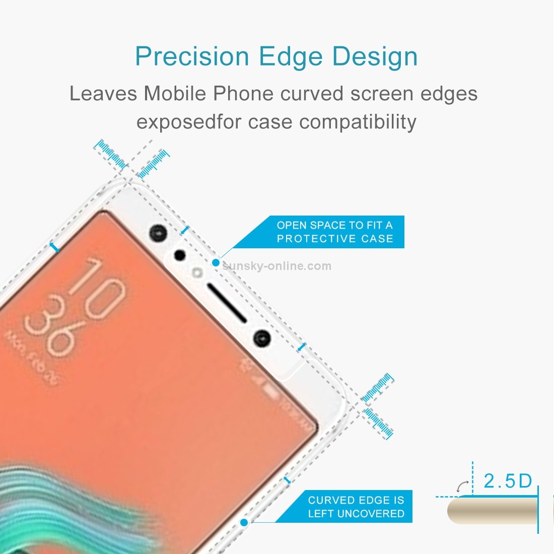 For Asus Zenfone 5 Lite ZC600KL 0.26mm 9H Surface Hardness 2.5D Explosion-proof Tempered Glass Screen Film