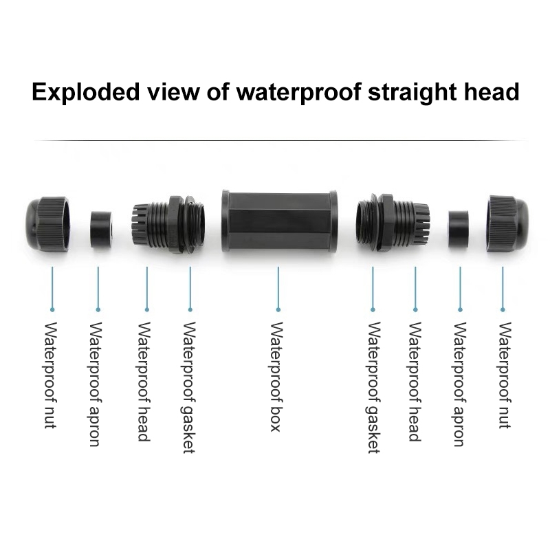 RJ45 Waterproof Connector Double Head Lan Coupler Adapter