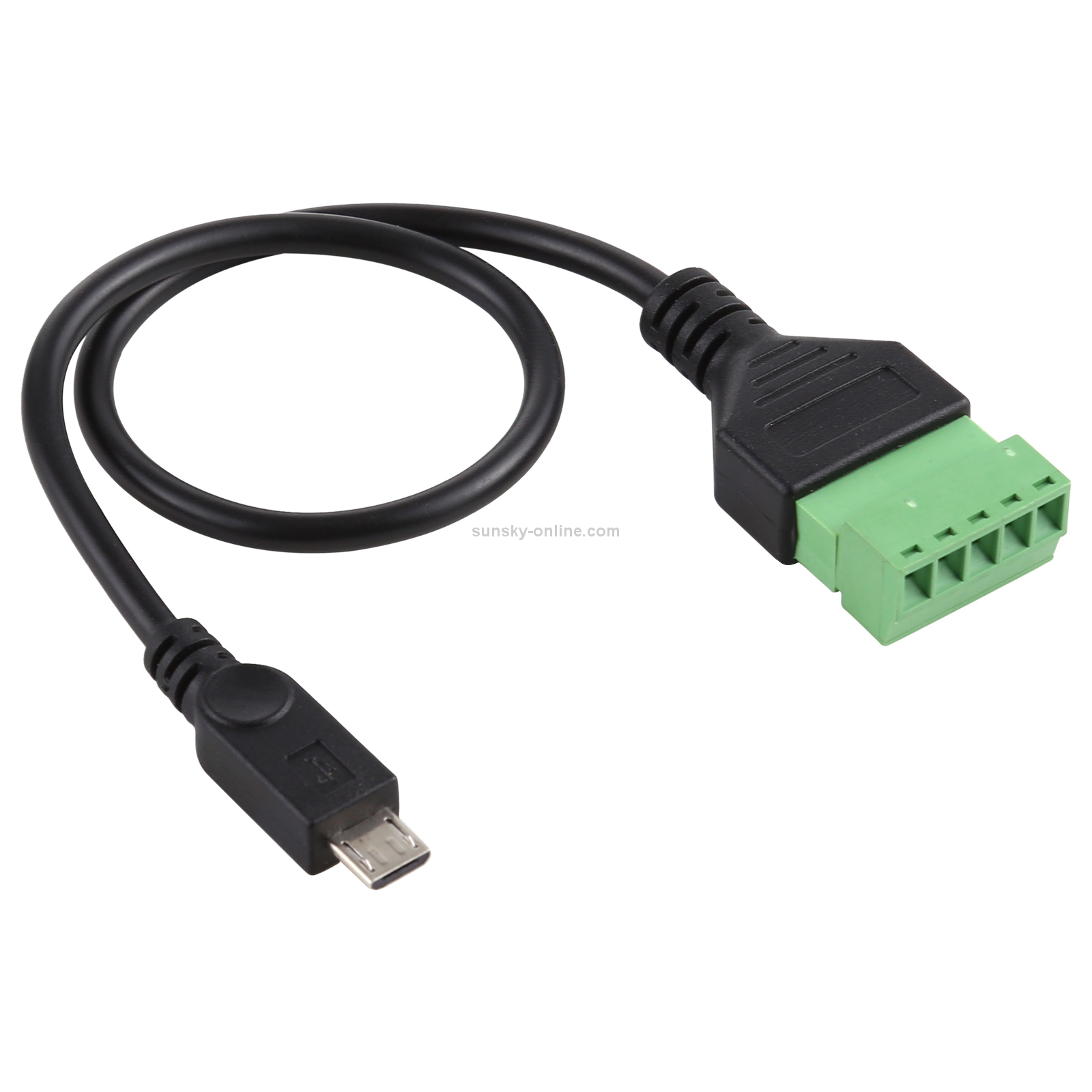 SUNSKY - Micro USB Male to 5 Pin Pluggable Terminals Solder-free USB .