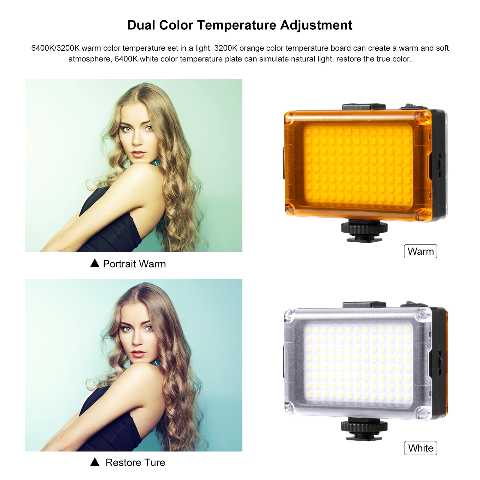 SUNSKY PULUZ Pocket 104 LED 1800LM Professional Vlogging Photography